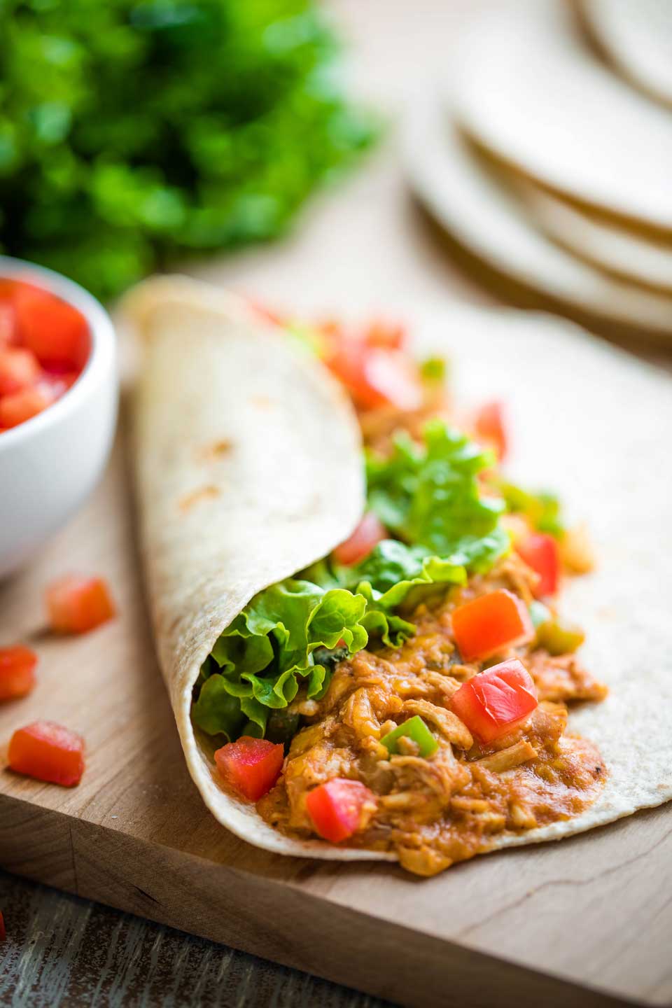Image for Easy, Cheesy BBQ Chicken Wraps