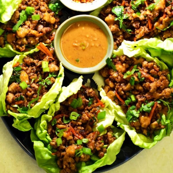 Image for Chicken Lettuce Wraps with Peanut Sauce