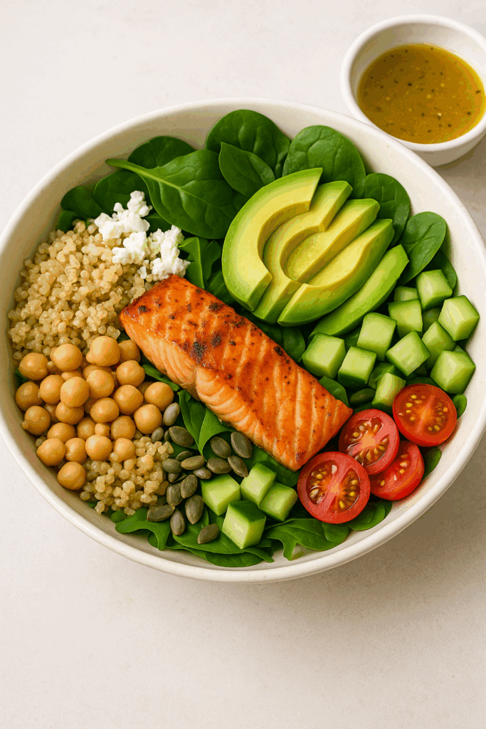 Mediterranean Power Salad Mediterranean Power Salad for Hormone Balance