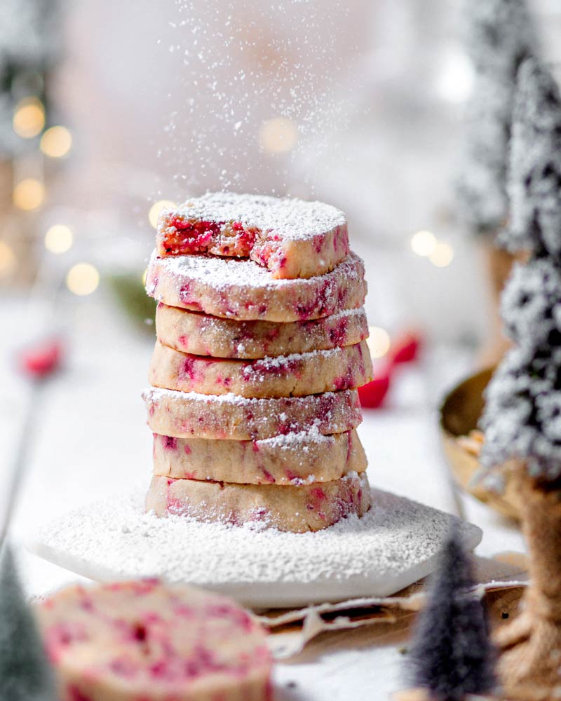 Image for Vegan Cranberry Almond Shortbread Cookies