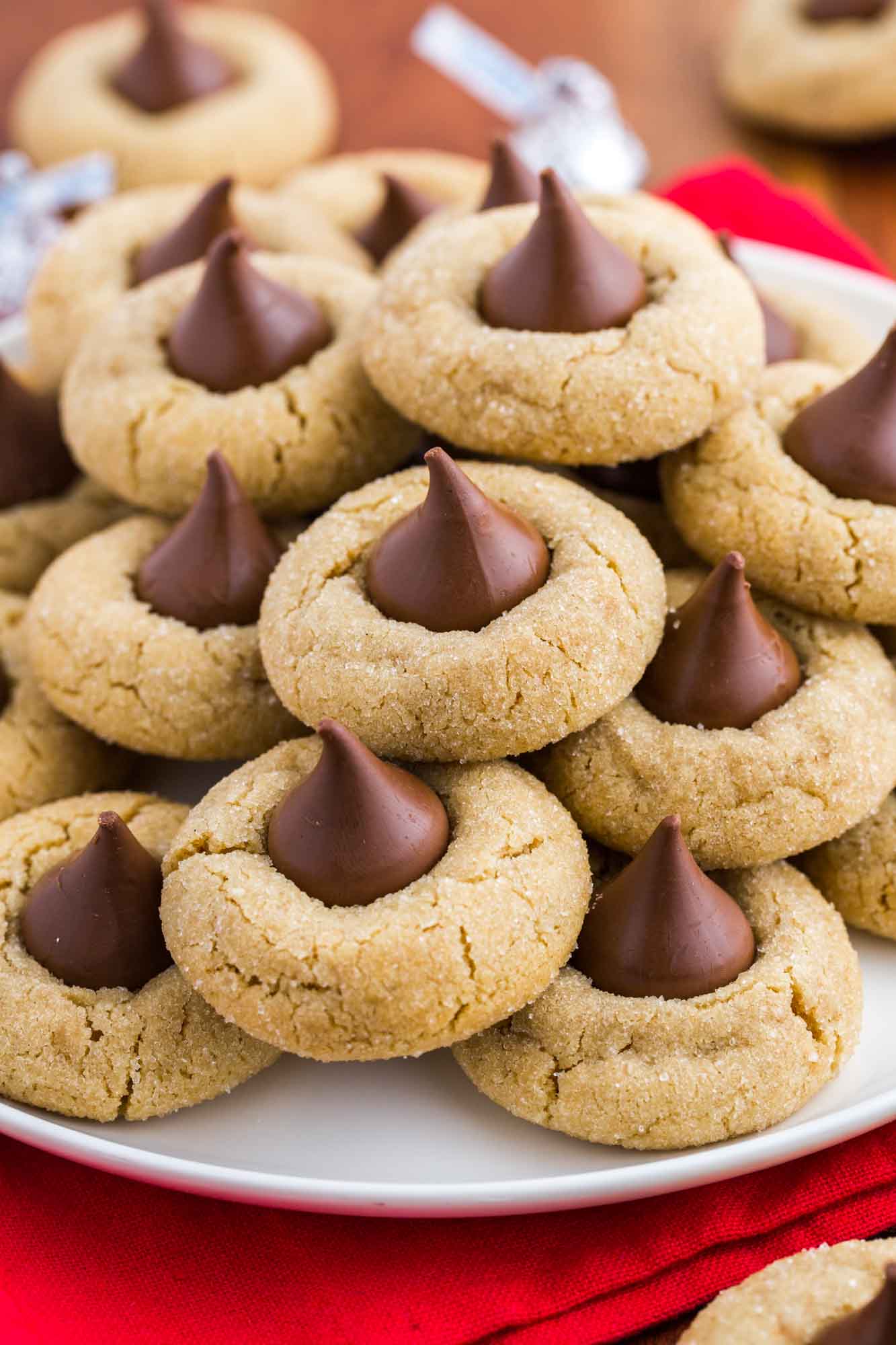 Image for Classic Peanut Butter Blossoms Recipe - Little Sunny Kitchen