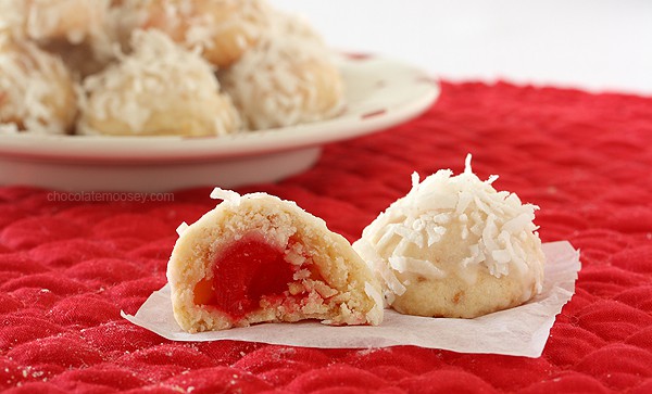 Image for Cherry Coconut Snowball Cookies - Homemade In The Kitchen