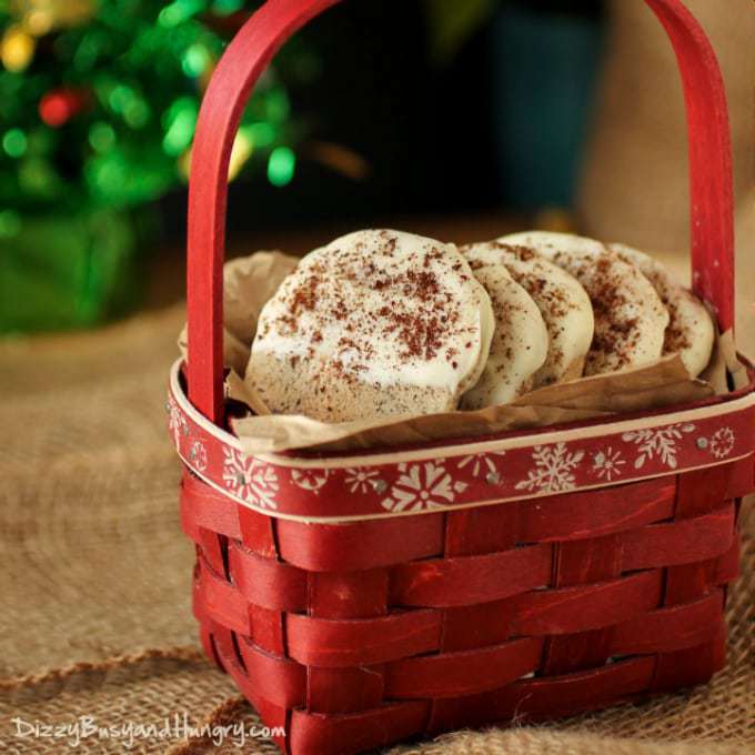 Image for White Chocolate Dipped Coffee Shortbread Cookies