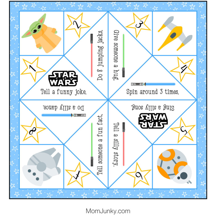 Download Your Free Star Wars Fortune Teller Printable