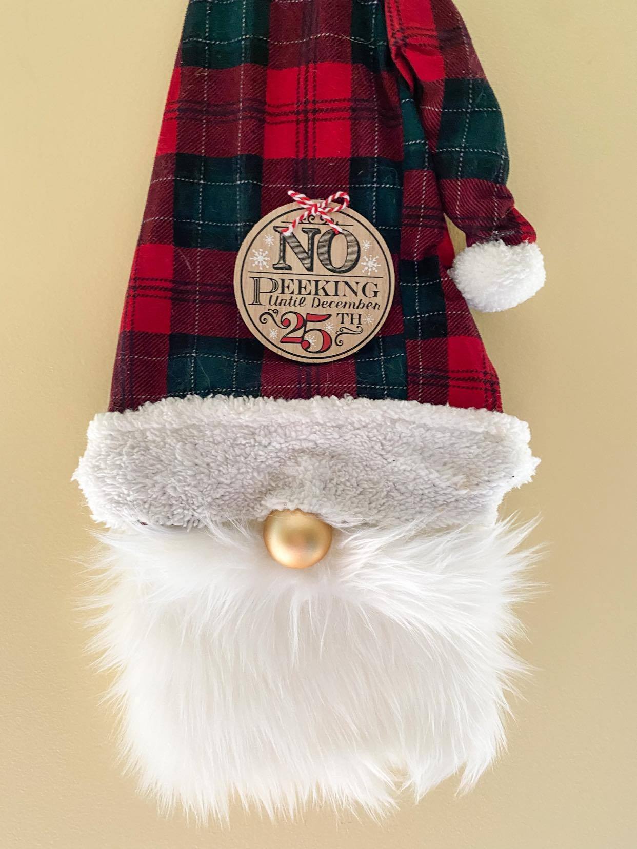 Image for How To Make An Adorable Christmas Gnome Door Hanger DIY