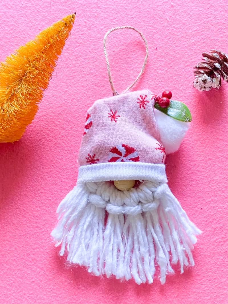 Image for Make Adorable DIY Gnome Christmas Ornaments (Dollar Tree Craft)