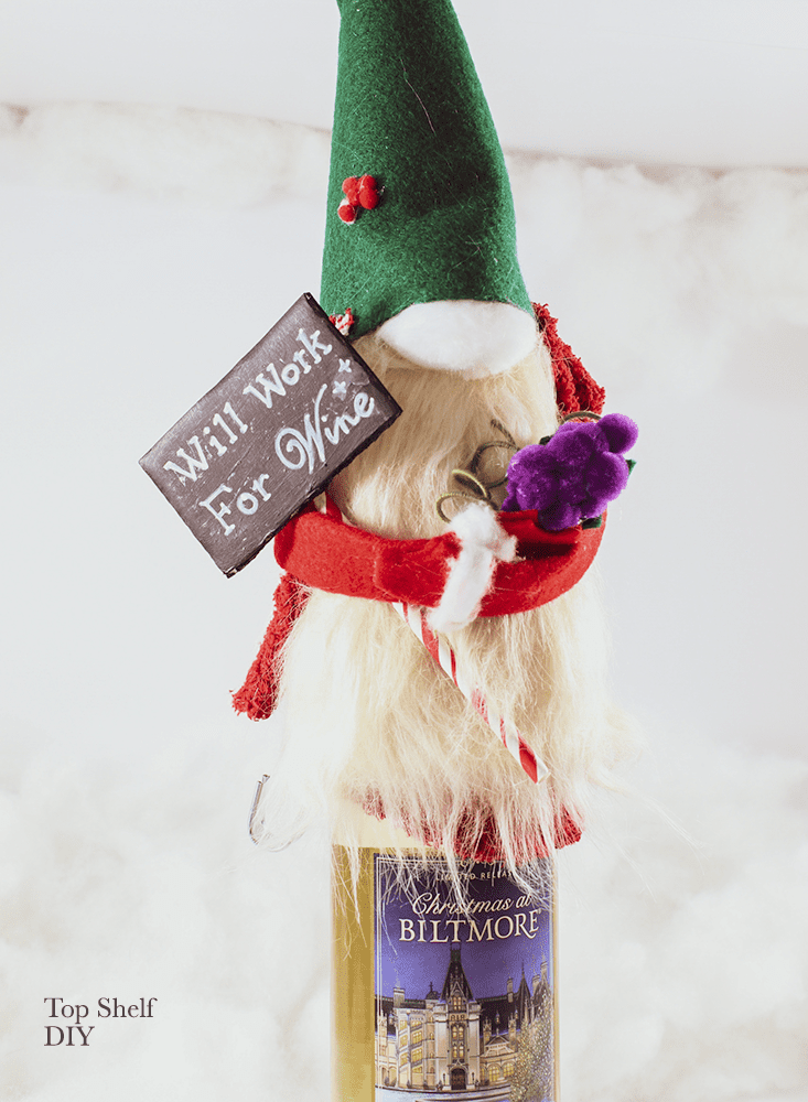 Image for Top Your Wine With These Adorable Felt Wine Bottle Gnomes!