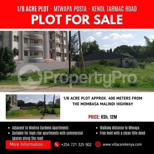 Land for sale Mtwapa Mombasa