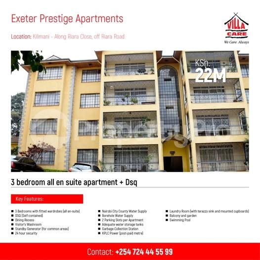 Flat&Apartment for sale along Riara Close, off Riara Road, Kilimani Nairobi