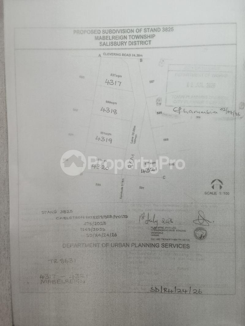 Stands & Residential land Land for sale Clavering Road Mabelreign Harare West Harare - 0