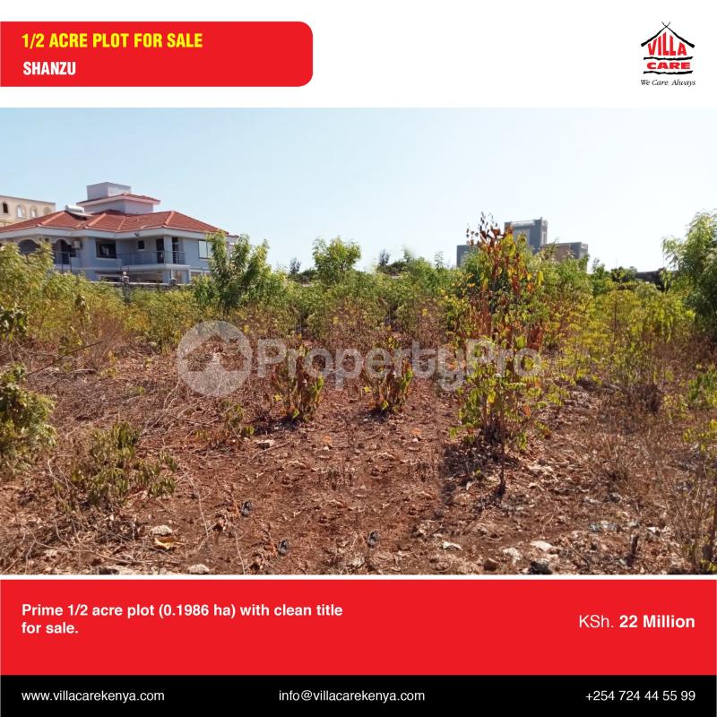 Land for sale Shanzu Mombasa