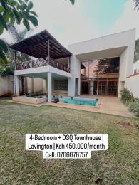 4 bedroom Townhouse for rent Lavington Nairobi