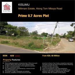 Land for sale Milimani Estate along Tom Mboya Road, kisumu Central Kisumu