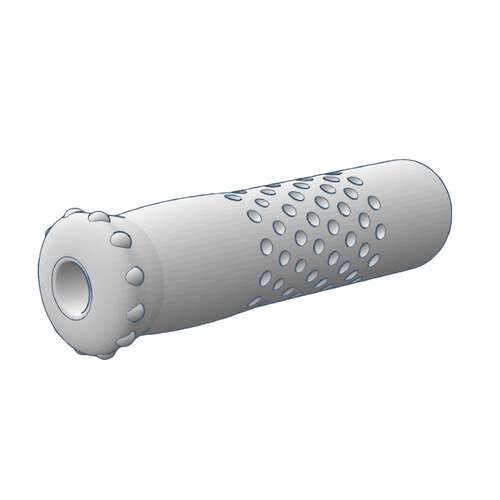 Dimpled Surface Grip for 5/8 Bar, 4-9/16 Long (Black)