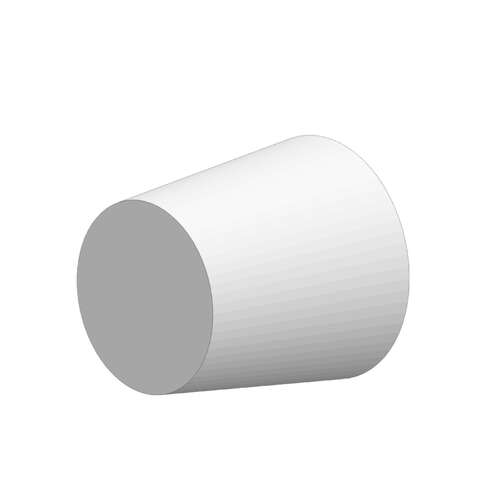 Silicone Rubber Stopper for ID 25/64 - 19/32 (Orange)
