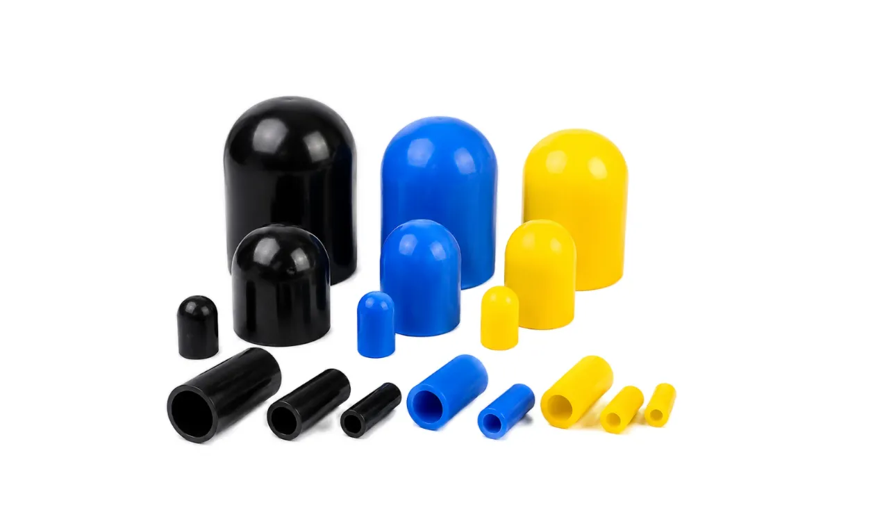 Rubber caps for thread and component protection