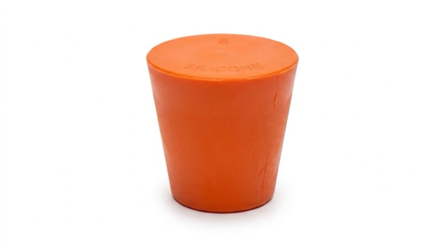 Silicone Rubber Stoppers - Orange