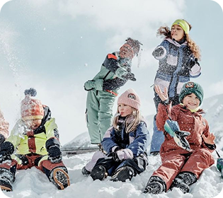 Kids in snow