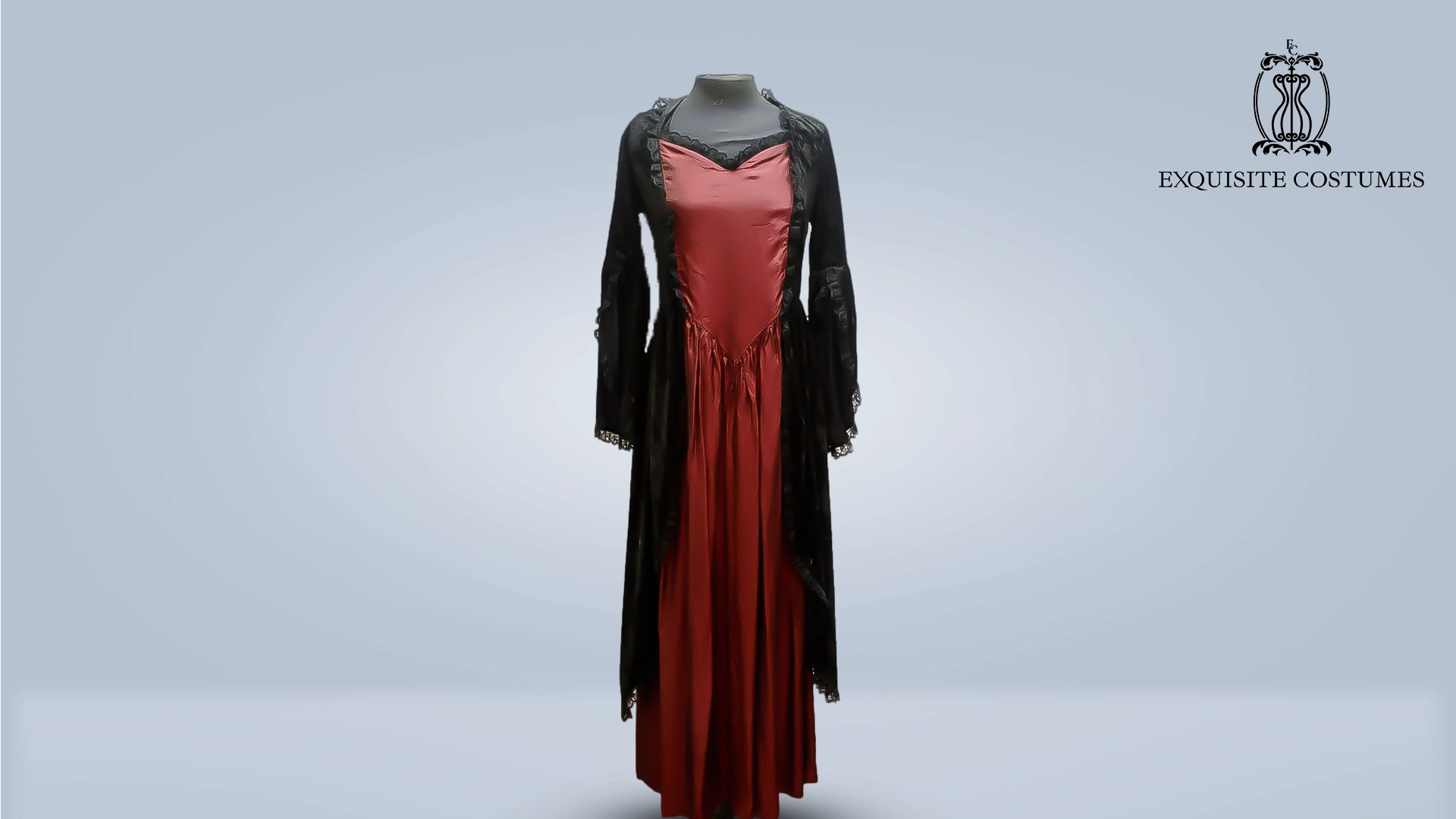 green emerald velvet dress Elegant Vampiress Costume for Girl main image 0