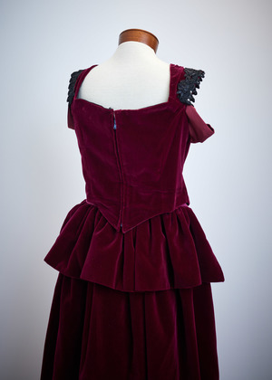 Exquisite Costumes:: Exquisite Costumes:: Rent Dark Raspberry Red Beaded  Evening Gown