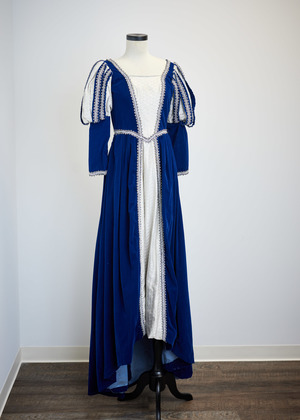 Blue and Silver Renaissance Gown