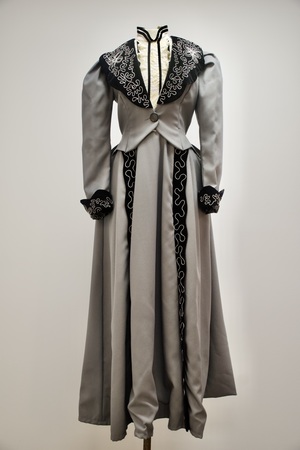 Exquisite Costumes: Rent a Grey Late Victorian Walking Dress | Exquisite Costumes Exquisite Costumes: Rent a Grey Late Victorian Walking Dress | Exquisite Costumes