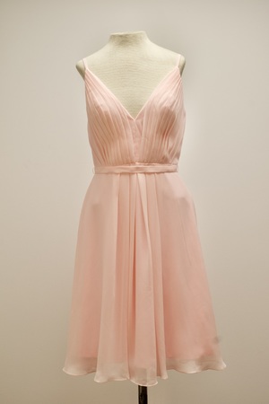 chinese dress ladies Simple Pink Chiffon Long Prom Dress Pink Evening Dress – shopluu
