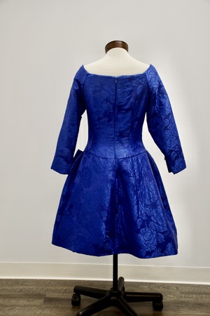 Exquisite Costumes:: Vintage 1980s Royal Blue Evening Gown for Rent   Elegant Look