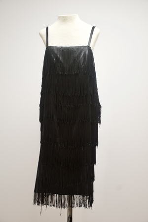 Black Spaghetti Strap Flapper Dress