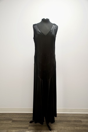 1930s Black Vionnet Gown