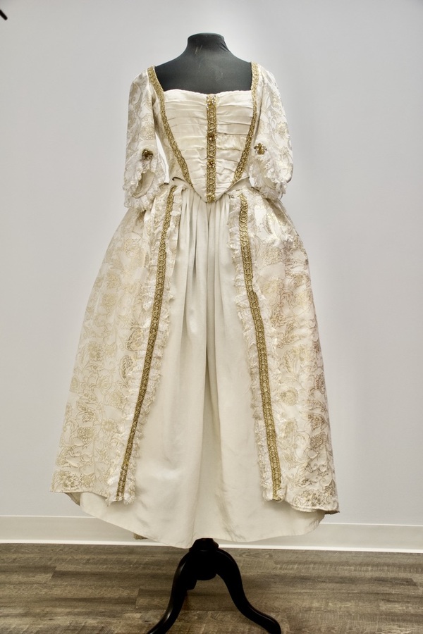 Exquisite Costumes:: Elegant White & Gold Marie Antoinette Gown for Rent