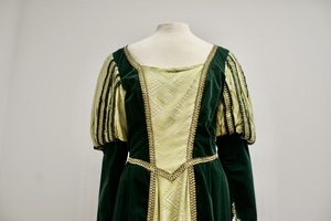 Exquisite Costumes:: Green & Gold Renaissance Gown  Rent Elegant Costume