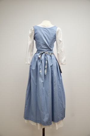 princess polly baby blue dress Blue High Neck Tiered Chiffon Halter Gown main image 1