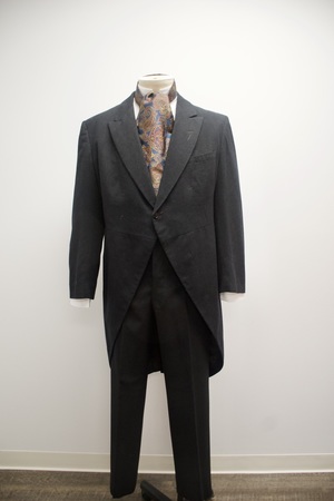 Vintage Charcoal Grey Cutaway Coat Ensemble 42L