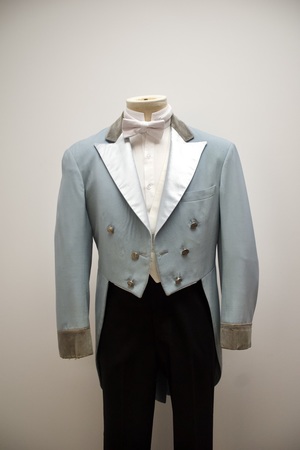 Vintage White Tie Powder Blue Tailcoat Ensemble
