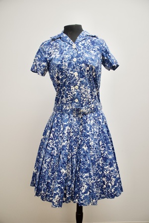 Vintage 1960s Blue Dress