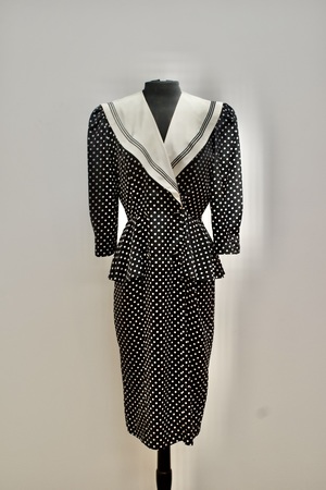 Vintage 1980s Polka Dot Dress