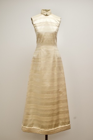 Vintage 1970s Gold Evening Gown