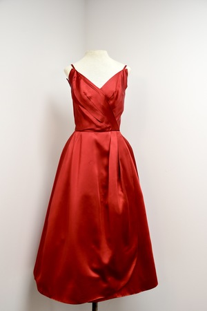Vintage Women's Red 1950's Cocktail Dress