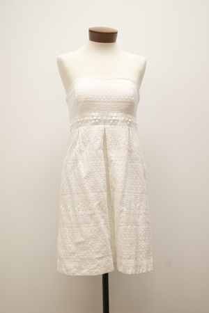 White Strapless Dress