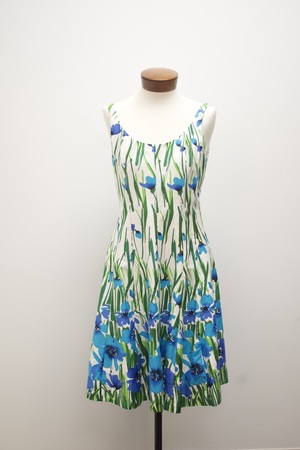 Womens Iris Flower Dress