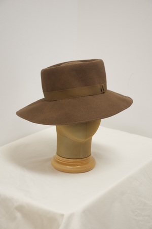 Women's Brown Wide Brimmed Hat