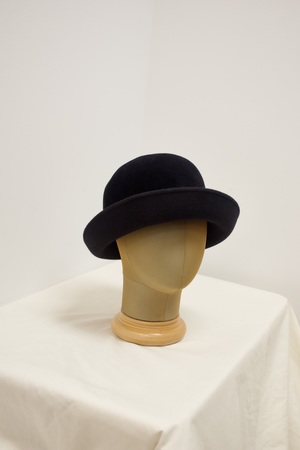 Black Hat with Upturned Brim