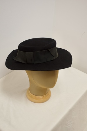 Black Hat with Ribbon