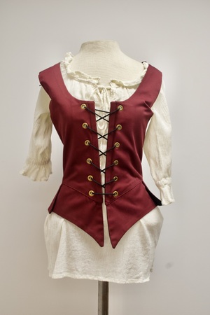 Burgundy Bodice