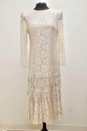 Vintage Cream Lace Dress