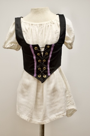 Black and Purple Trimmed Bodice