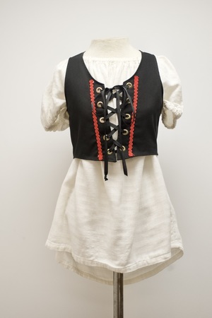 Black Bodice with Red Trim