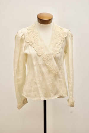 Vintage Long Sleeved Cream Blouse