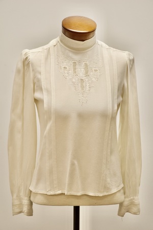 Victorian Long Sleeve Cream Blouse